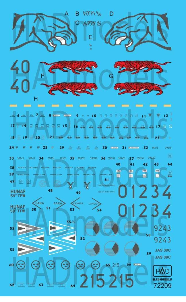 1:72 Saab J-39 C/D Gripen Hungarian Air Force, Tigermeet