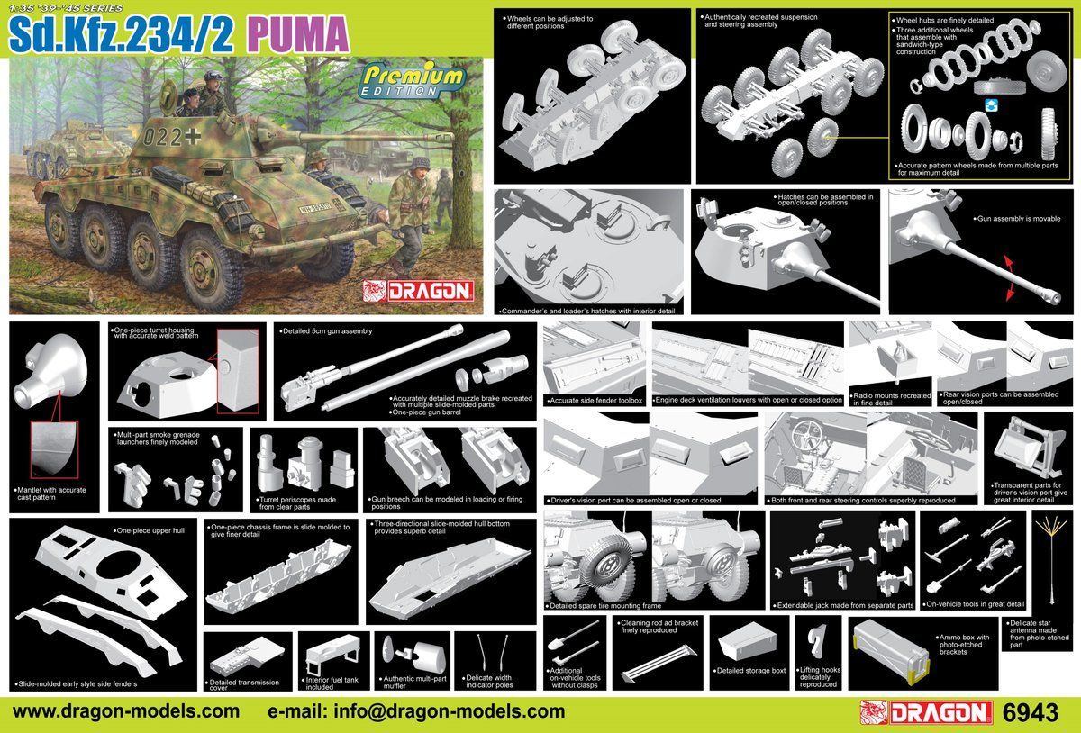 1:35 Sd.Kfz.234/2 Puma Premium Edition