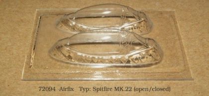 1:72 Canopy for Spitfire Mk. 22 (open-closed) (Airfix)
