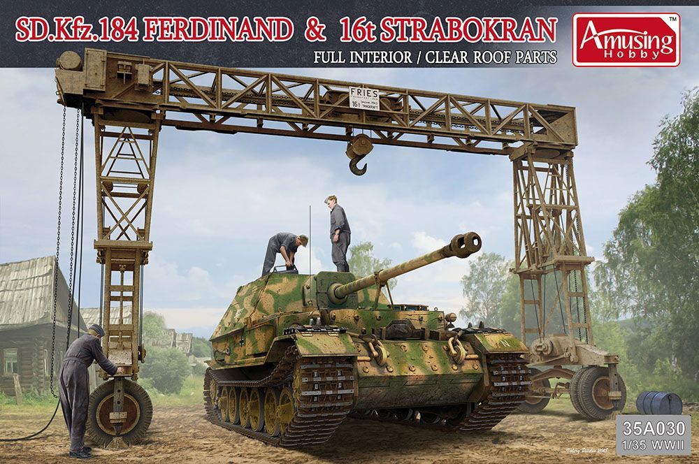 1:35 SD.Kfz.184 Ferdinand & 16t Strabokran
