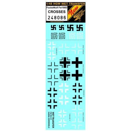 1:48 Focke Wulf Fw190D - crosses
