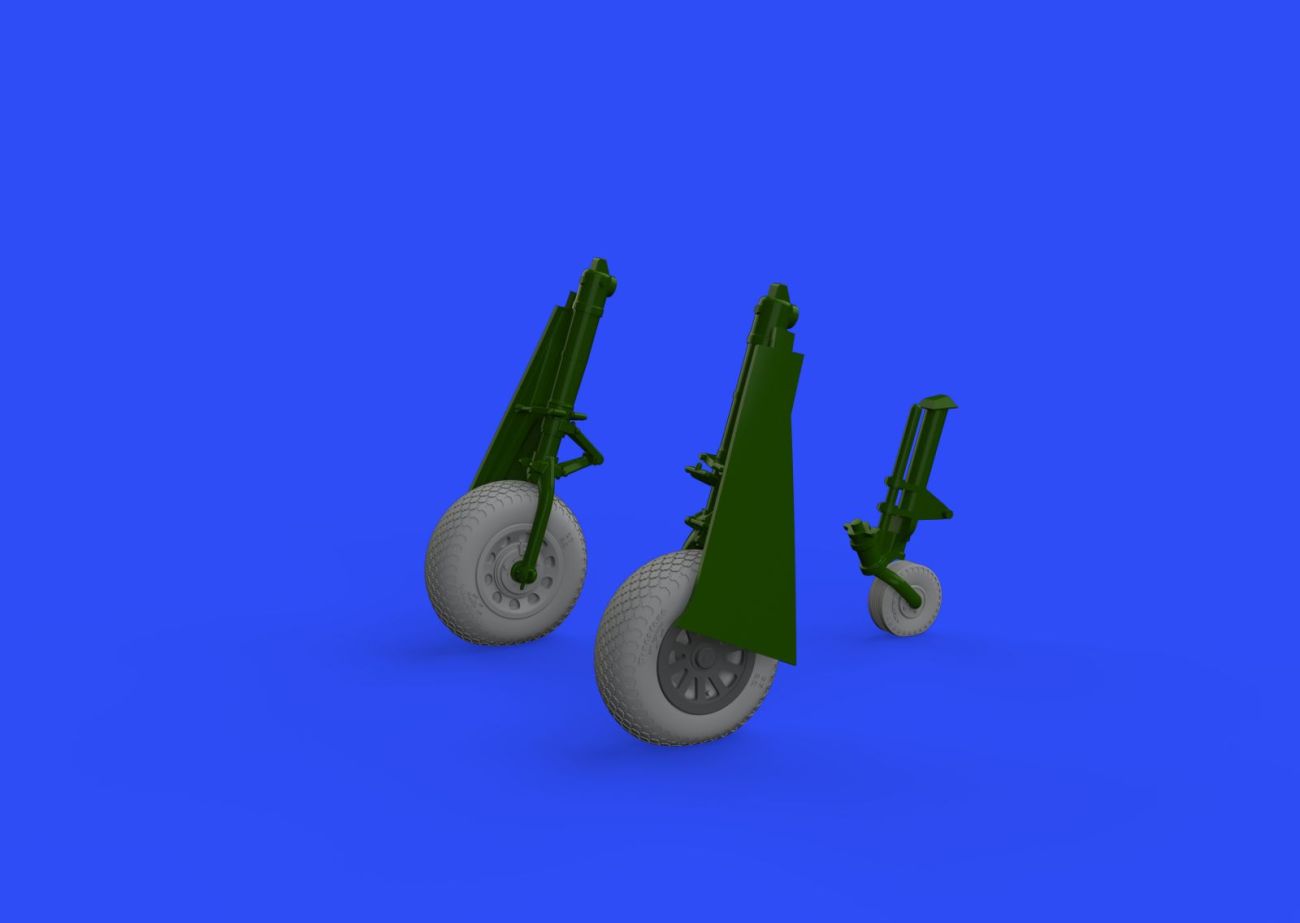 1:48 P-51D-5 Mustang wheels cross tread