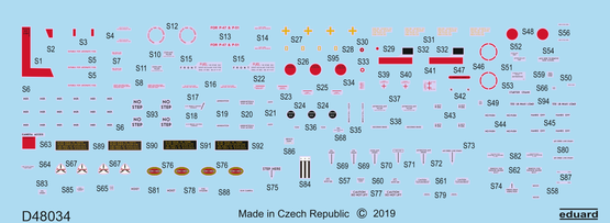 1:48 P-51D-5 Mustang stencils