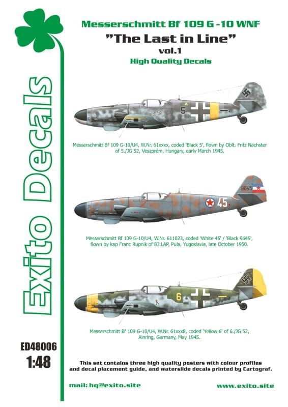1:48 The Last in Line - Messerschmitt Bf 109 G-10 WNF
