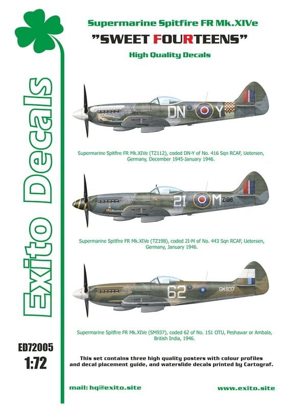 1:72 Sweet Fourteens - Supermarine Spitfire Mk. XIVe