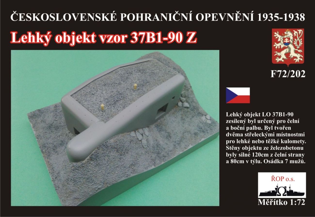 1:72 Lehký objekt vzor 37B1-90 Z