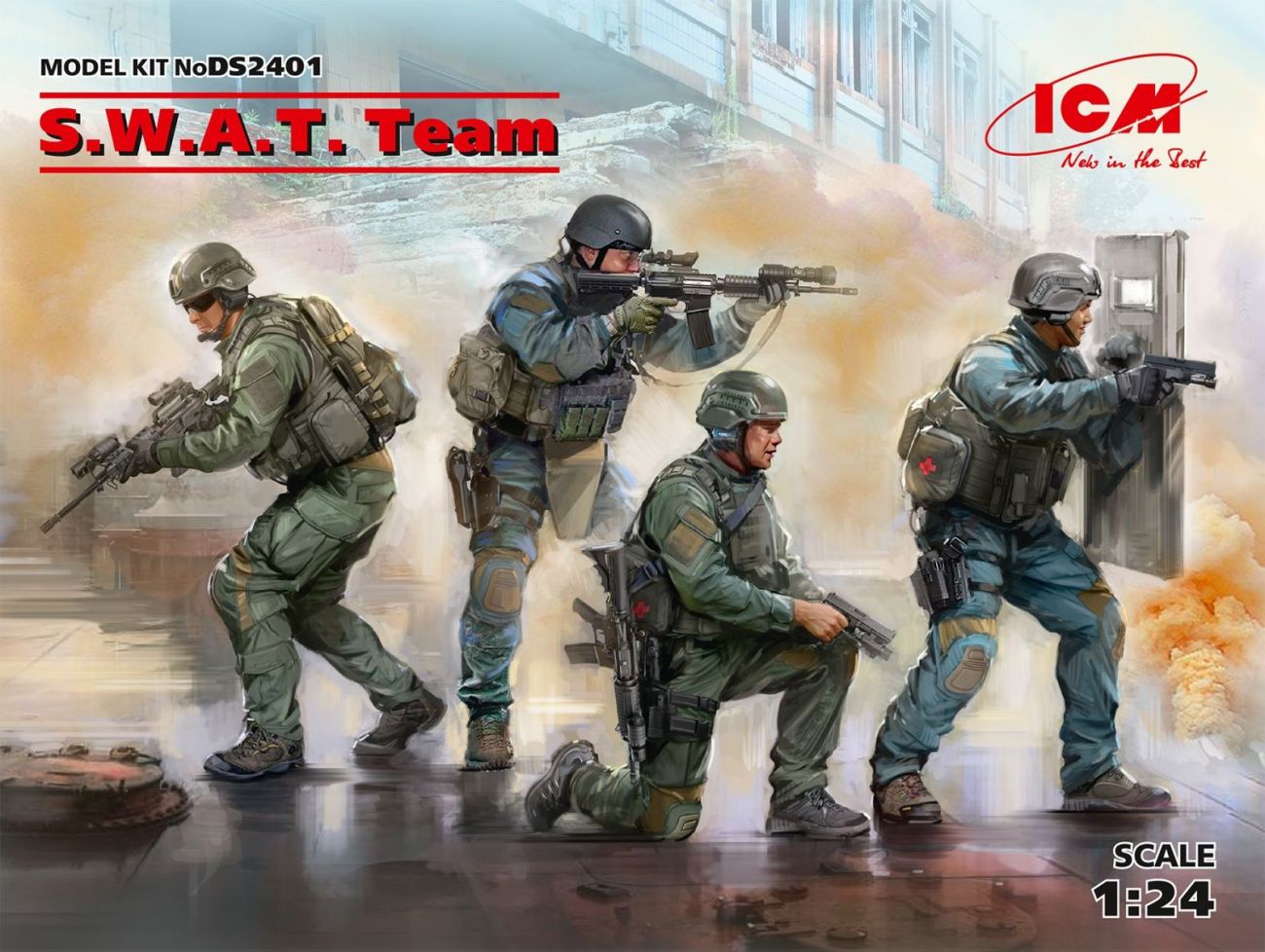 1:24 S.W.A.T. Team (4 figures)