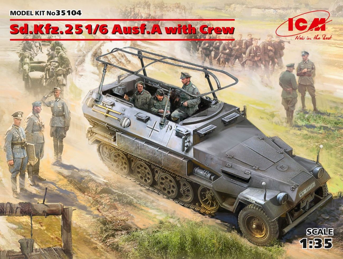 1:35 Sd.Kfz.251/6 Ausf.A with Crew