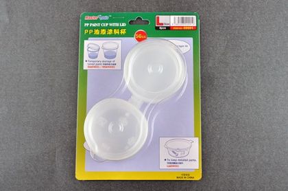 PP Paint Cup with Lid L-size X (8 pcs)