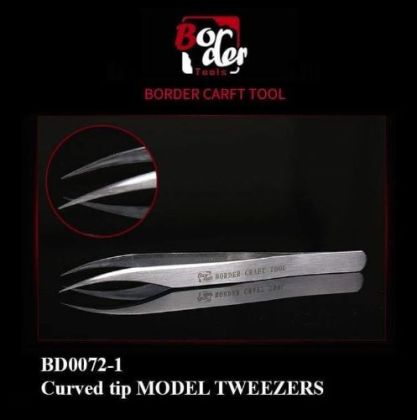 Curved Tip Model Tweezers