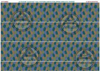 1:24 4 colour “lozenge” full pattern width for upper flying surfaces (faded)