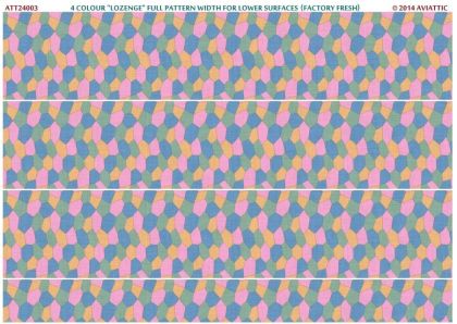 1:24 4 colour “lozenge” full pattern width for lower flying surfaces (factory fresh)