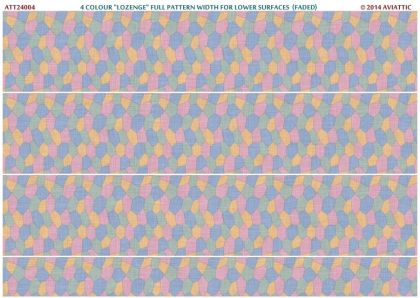 1:24 4 colour “lozenge” full pattern width for lower flying surfaces (faded)