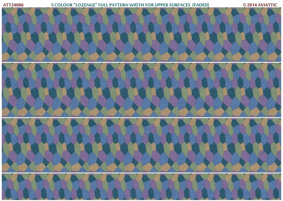 1:24 5 colour “lozenge” full pattern width for upper flying surfaces (faded)