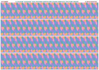 1:28 5 colour “lozenge” full pattern width for lower surfaces (factory fresh)