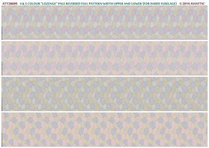 1:28 4 & 5 colour “lozenge” pale reversed full pattern width upper and lower surfaces