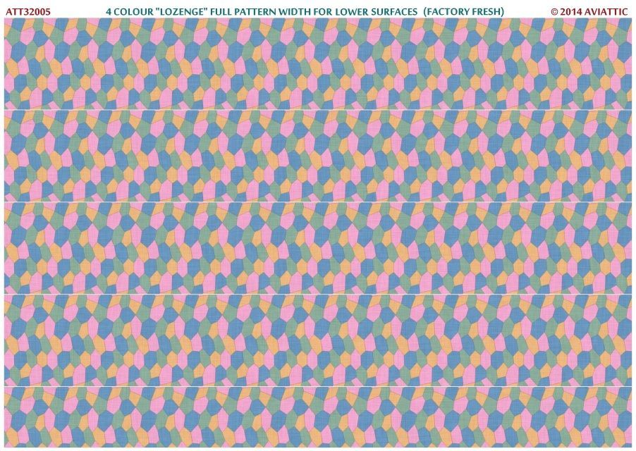 1:32 4 colour “lozenge” full pattern width for lower surfaces (factory fresh)