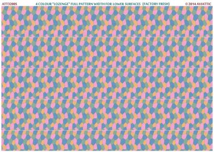 1:32 4 colour “lozenge” full pattern width for lower surfaces (factory fresh)