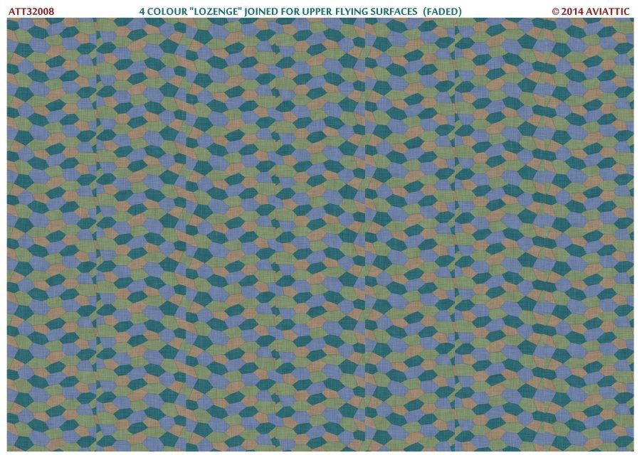1:32 4 colour “lozenge” joined for upper flying surfaces (faded)