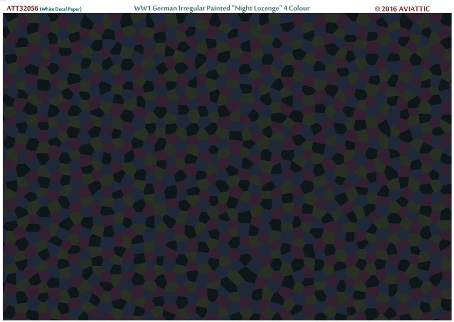 1:32 (White Decal paper) WW1 German Irregular Painted 