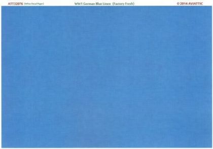 1:32 (white decal paper) WW1 German Blue Linen (factory fresh)