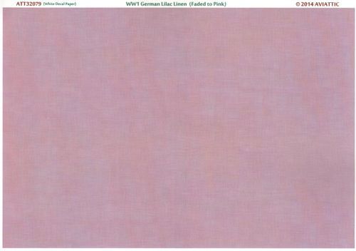 1:32 (white decal paper) WW1 German Lilac Linen (faded to pink)