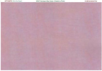 1:32 (white decal paper) WW1 German Lilac Linen (faded to pink)