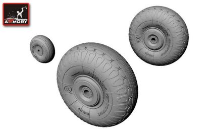 1:144 Lisunov Li-2 wheels