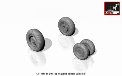 1:144 Mil Mi-8/17 Hip weighted wheels