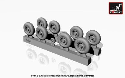 1:144 Boeing B-52 wheels, weighted