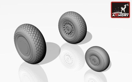 1:48 Douglas A-20C Boston wheels, mid