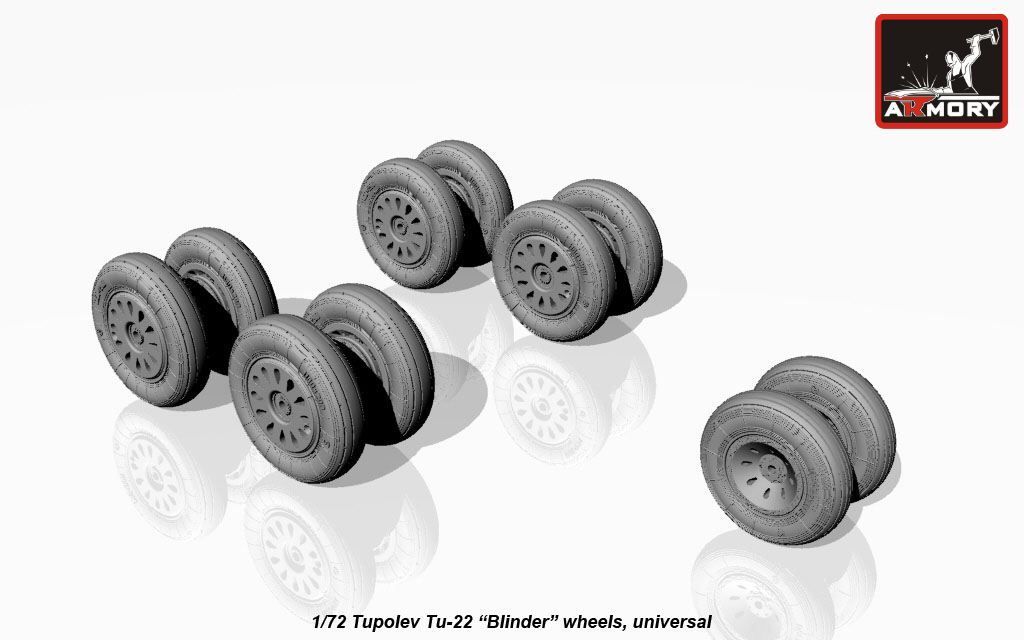 1:72 Tupolev Tu-22 Blinder wheels