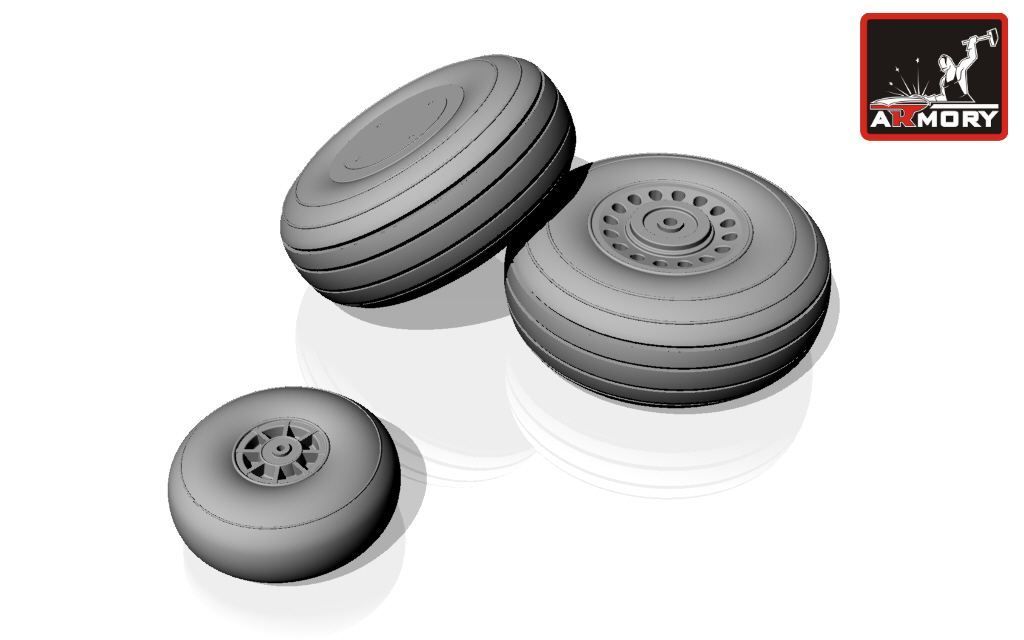 1:72 Douglas A-20A Boston/Havoc wheels, early