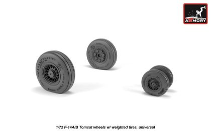 1:72 Grumman F-14A/B Tomcat wheels w/ weighted tires