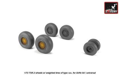 1:72 BAC TSR-2 wheels w/ weighted tires, type 