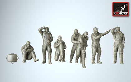 1:72 RAF WWII heavy bomber crew
