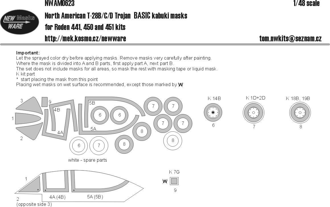1:48 North American T-28B/C/D Trojan BASIC (RODEN)