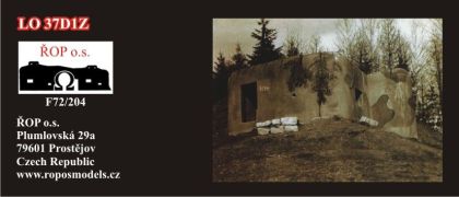 1:72 Lehký objekt vzor 37D1 zesílený - bez terénu