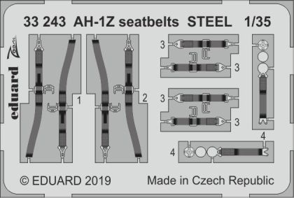 1:35 AH-1Z seatbelts STEEL