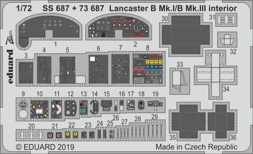 1:72 Lancaster B Mk.I/B Mk.III interior