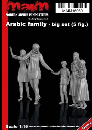 1:16 Arabic Family (5 Figures)