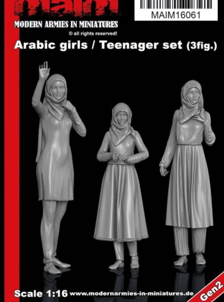 1:16 Arabic Girls / Teenagers (3 Fig.)