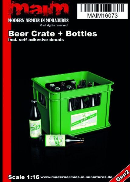 1:16 Beer Crate + Bottles (Decals incl.)
