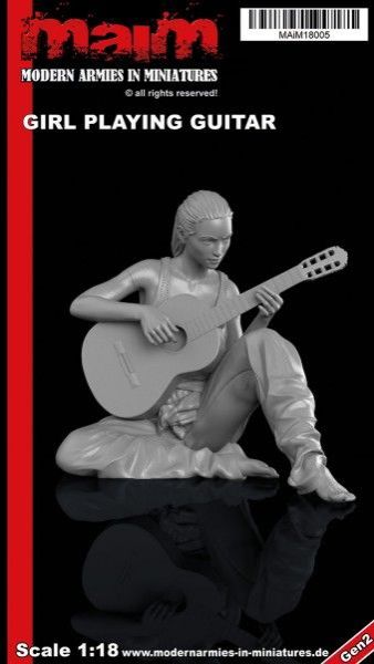 1:18 Girl playing Guitar