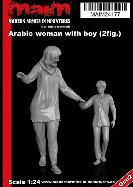 1:24 Arabic Woman with Boy