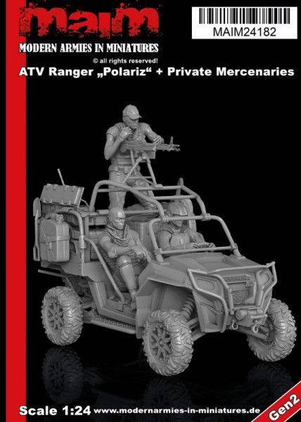 1:24 ATV Ranger (Polariz) Military Version + Private Mercenaries