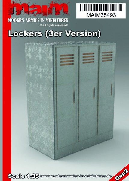 1:35 Lockers - Spinde (3er Version)