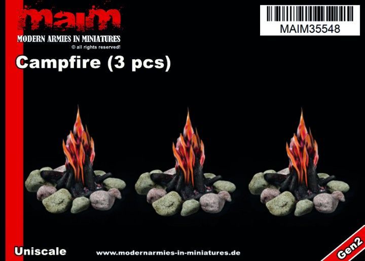 1:35/Uniscale Campfire (3 pcs)