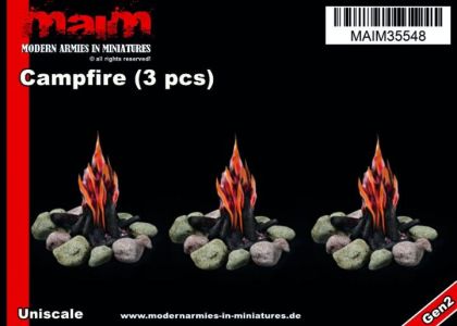 1:35/Uniscale Campfire (3 pcs)