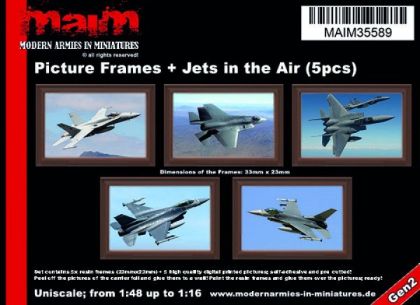 1:35/Uniscale Picture Frames + Jets in the Air (5pcs